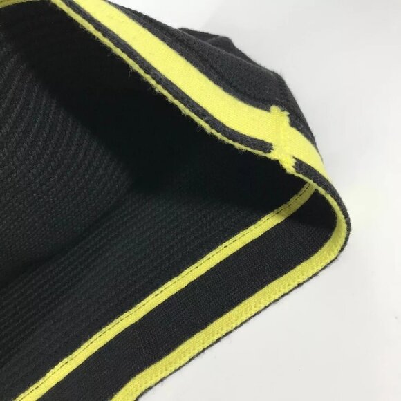 Auth LOUIS VUITTON MP2238 Snood Logo Bicolor Scarf wool Black/yellow - Picture 7 of 16